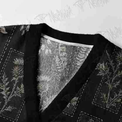 Midnight Herbarium Cardigan Sweater