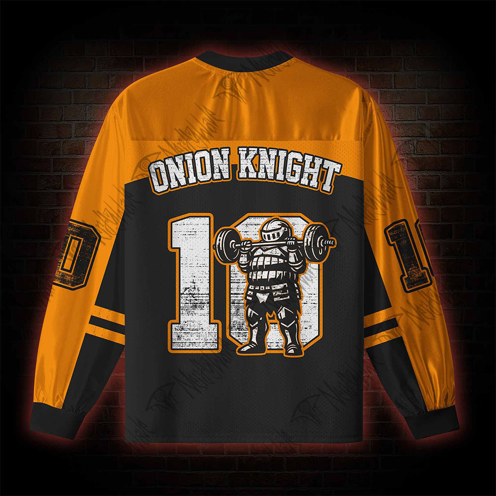 Strong and Round V-Neck Long Sleeve Jersey