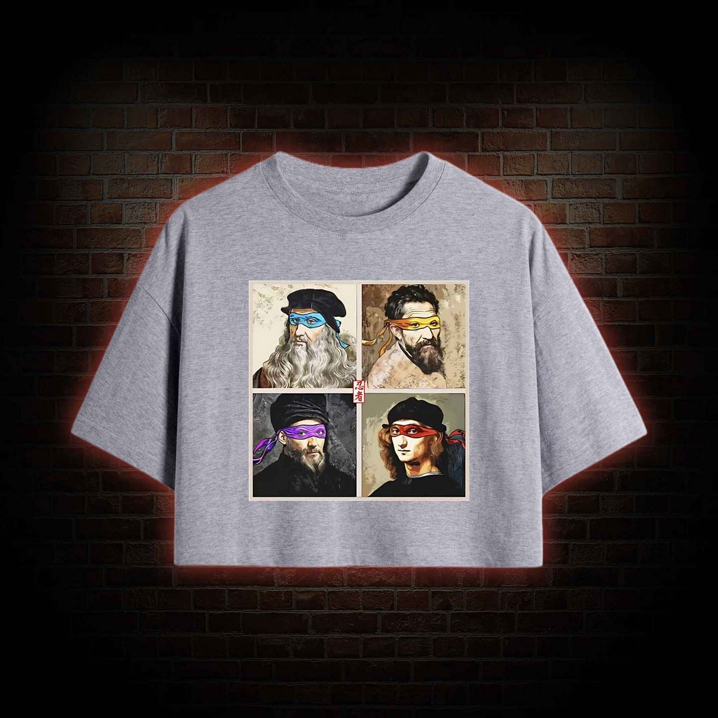 Masters of the Renaissance in the Light Crop Top