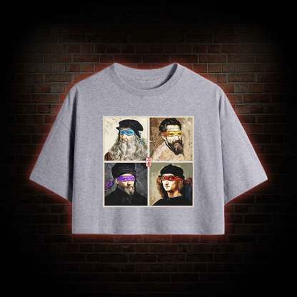 Masters of the Renaissance in the Light Crop Top