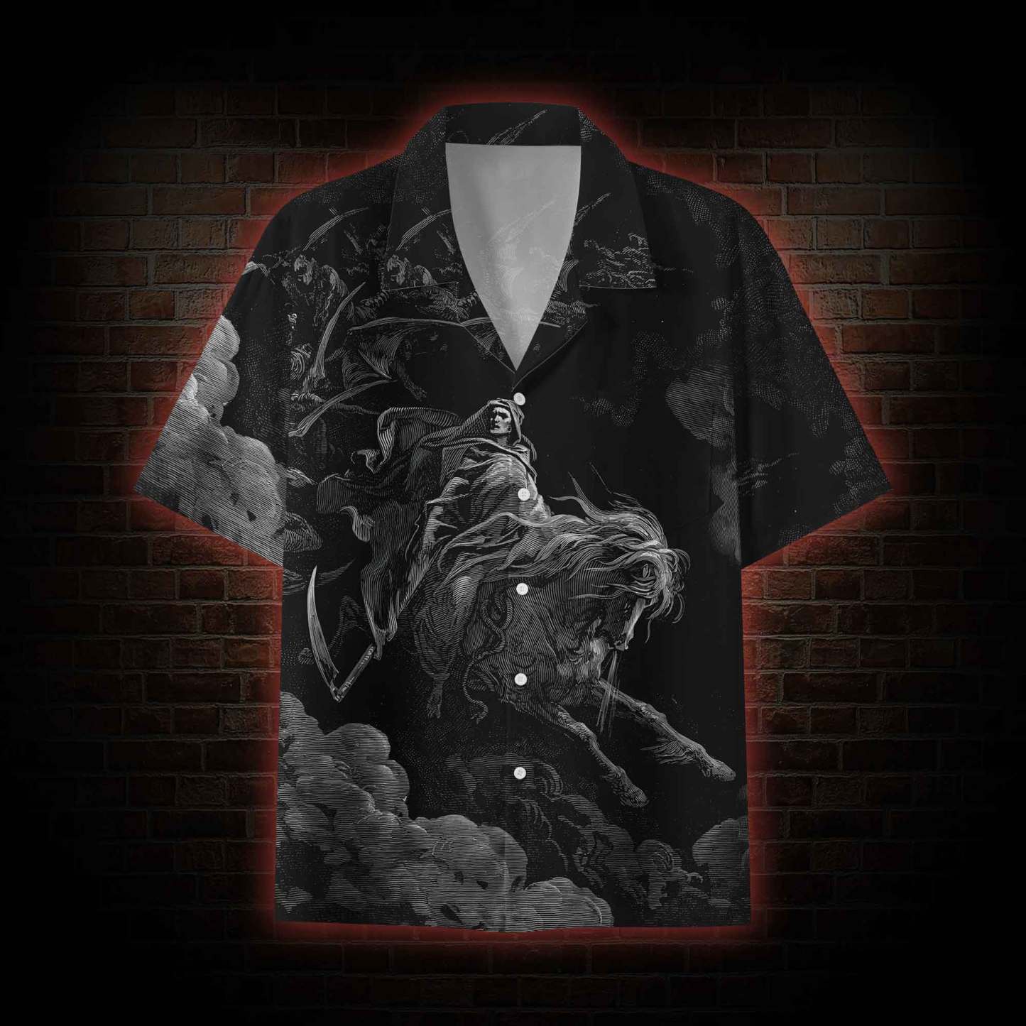 Death on the Pale Horse Button-up Shirt