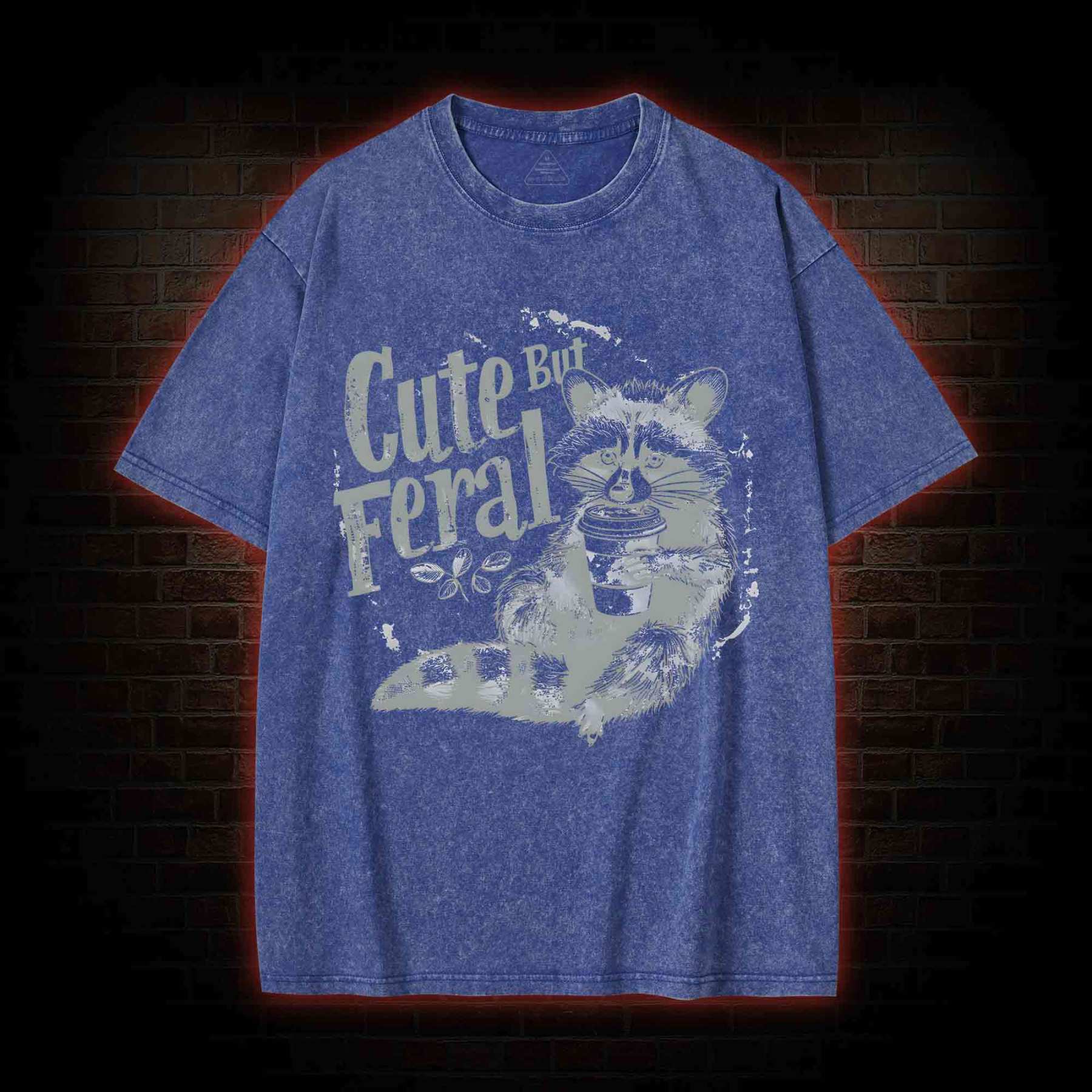 Cute But Feral Washed T-shirt