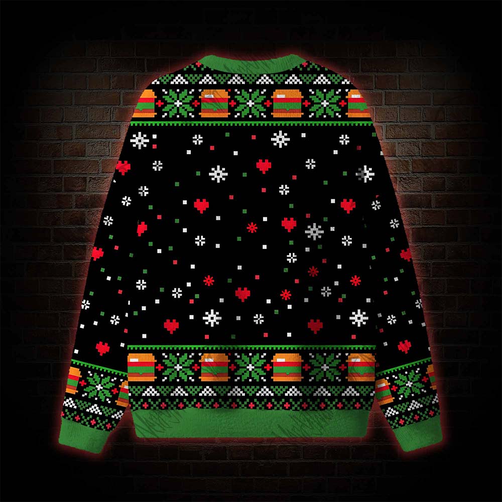 Merry Burgermas Ugly Sweatshirts