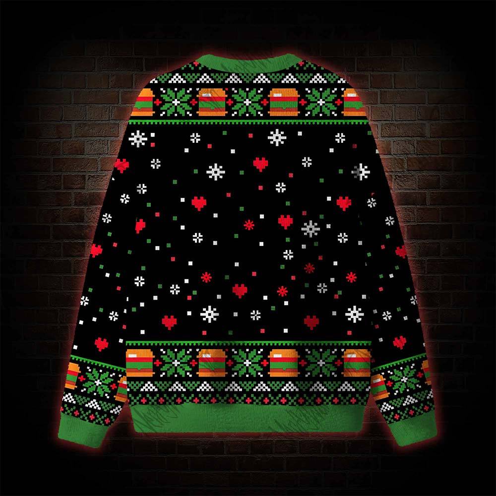 Merry Burgermas Ugly Sweatshirts