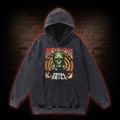Total Skull Washed Hoodie