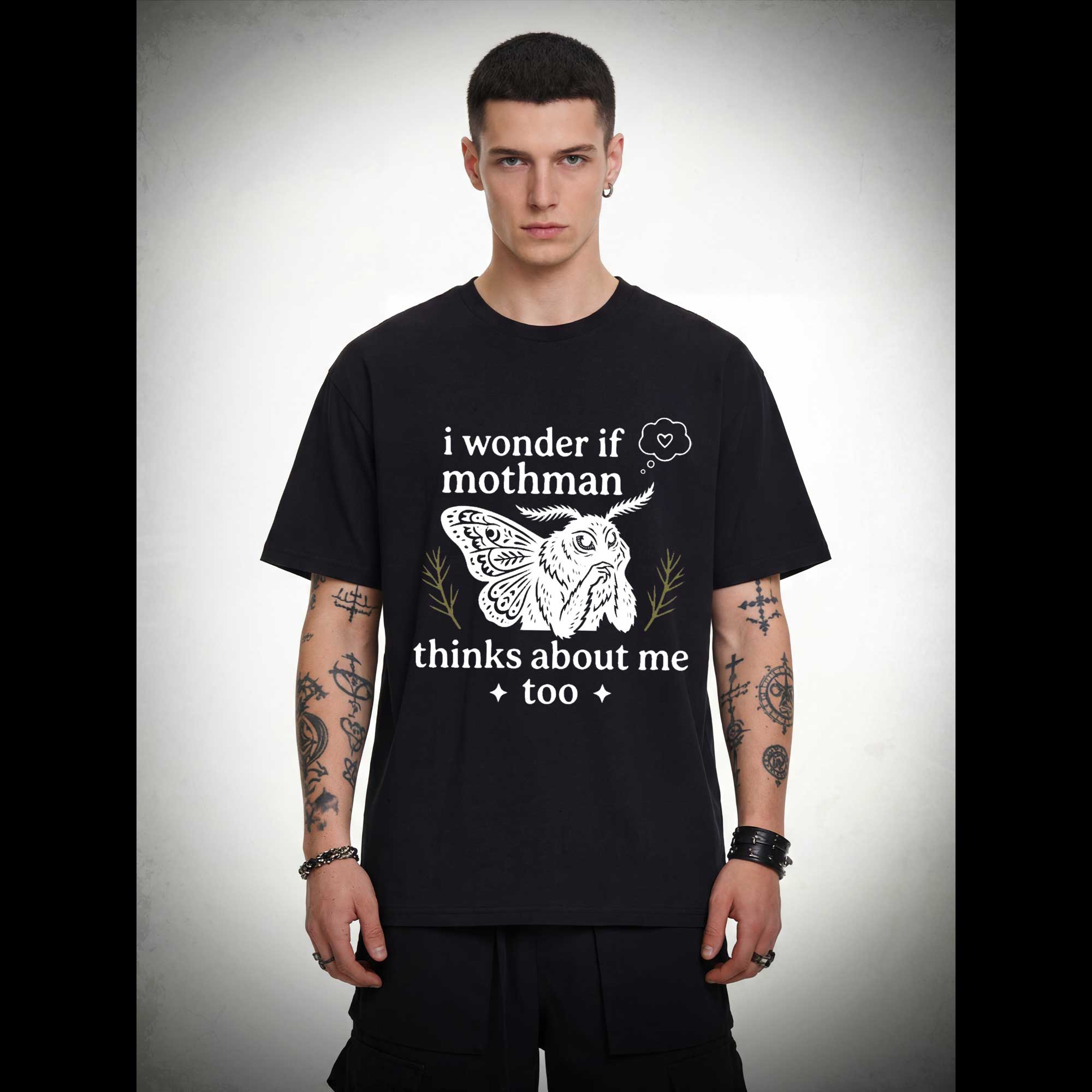 I Wonder if Mothman Thinks about Me too T-shirt
