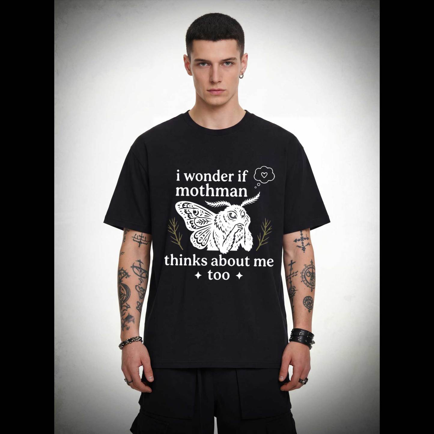 I Wonder if Mothman Thinks about Me too T-shirt