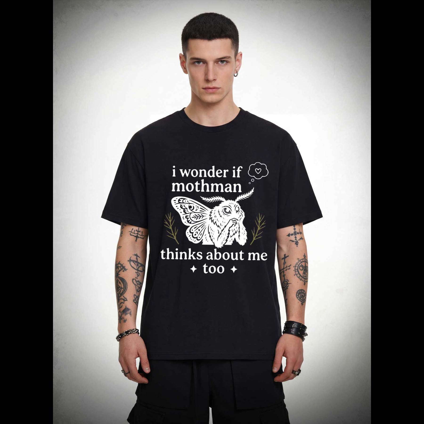 I Wonder if Mothman Thinks about Me too T-shirt