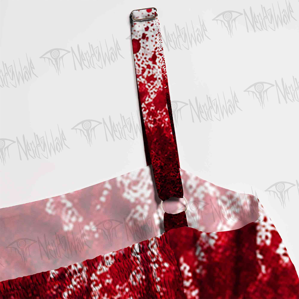 Sanguine Ritual Wide Straps Maxi Dress