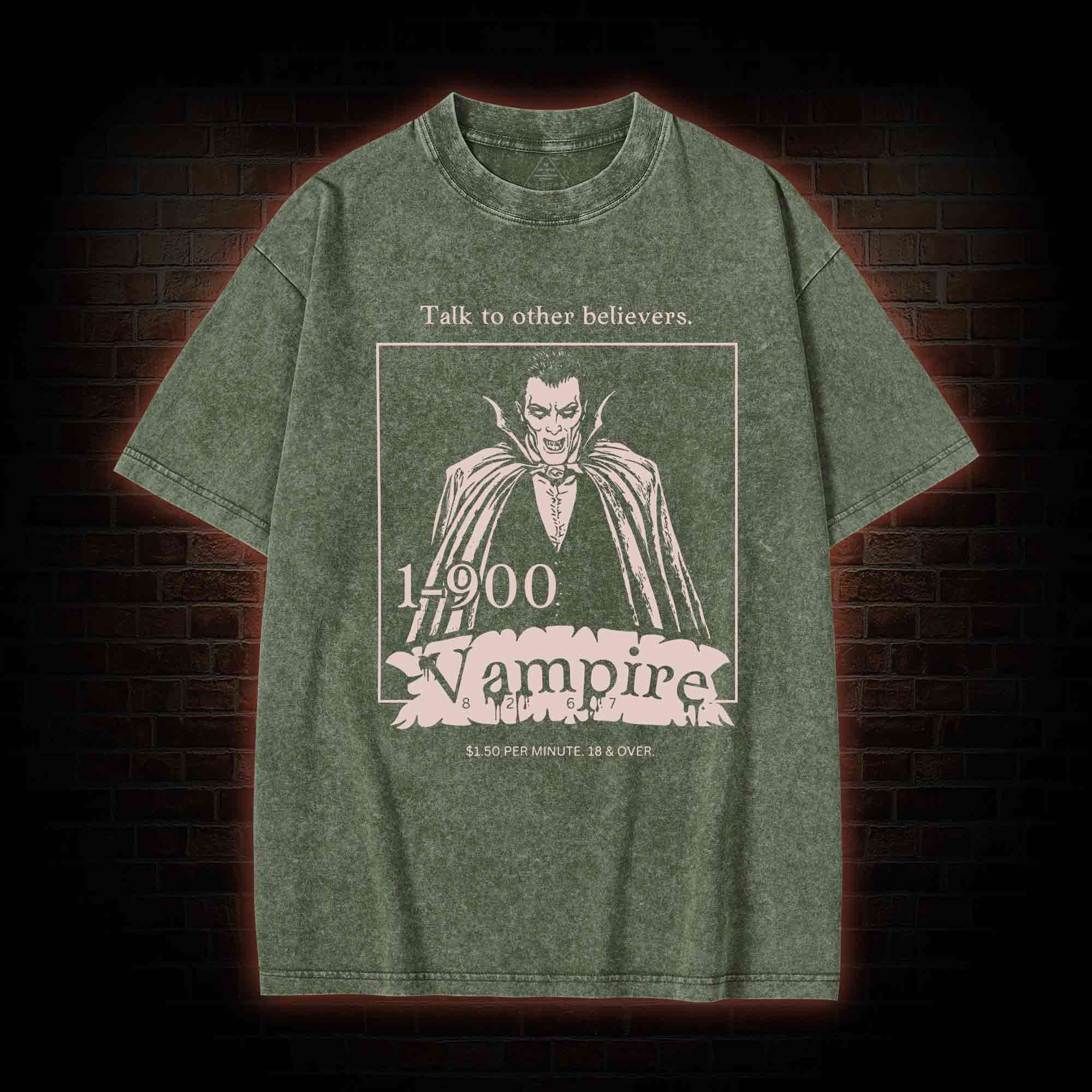 1-900 Vampire Washed T-shirt