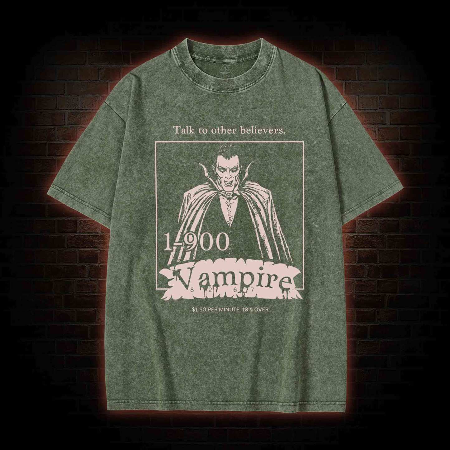 1-900 Vampire Washed T-shirt