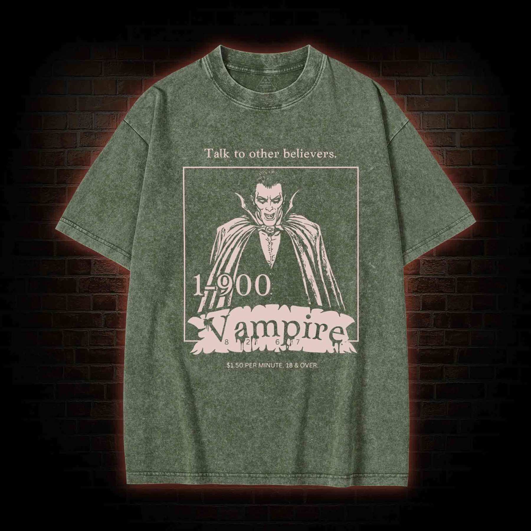 1-900 Vampire Washed T-shirt