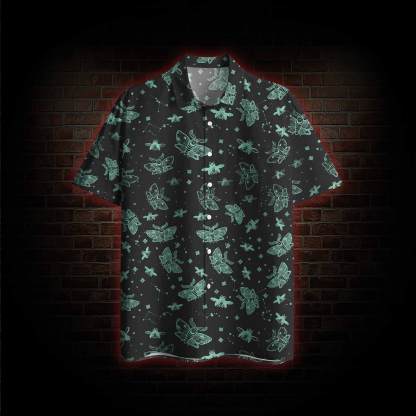 Midnight Flying Insects Hawaiian Shirt