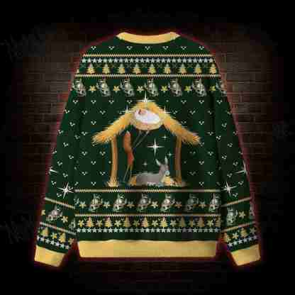 O Holy Night Skeleton Ugly Sweatshirts