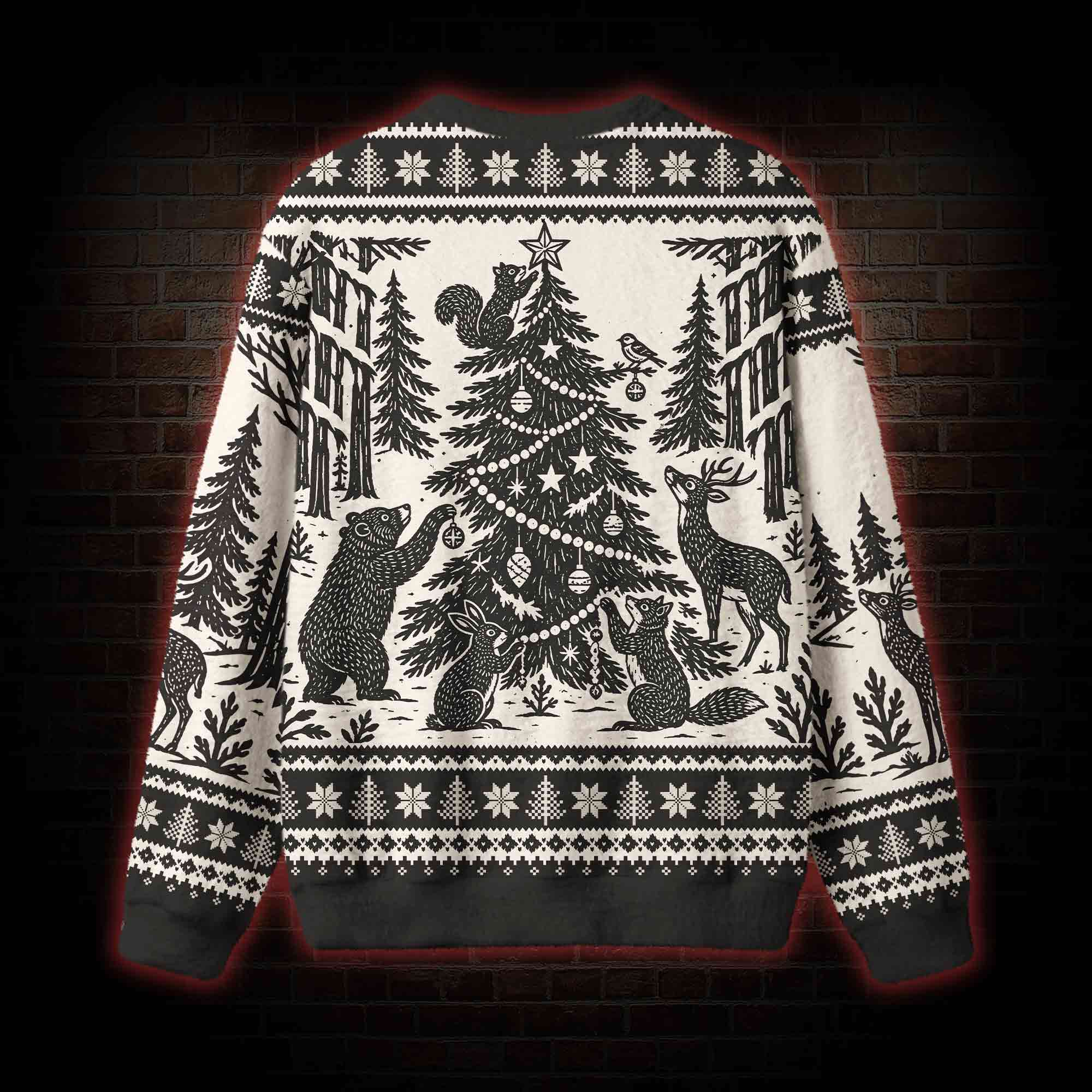 Woodland Christmas Ugly Sweatshirts