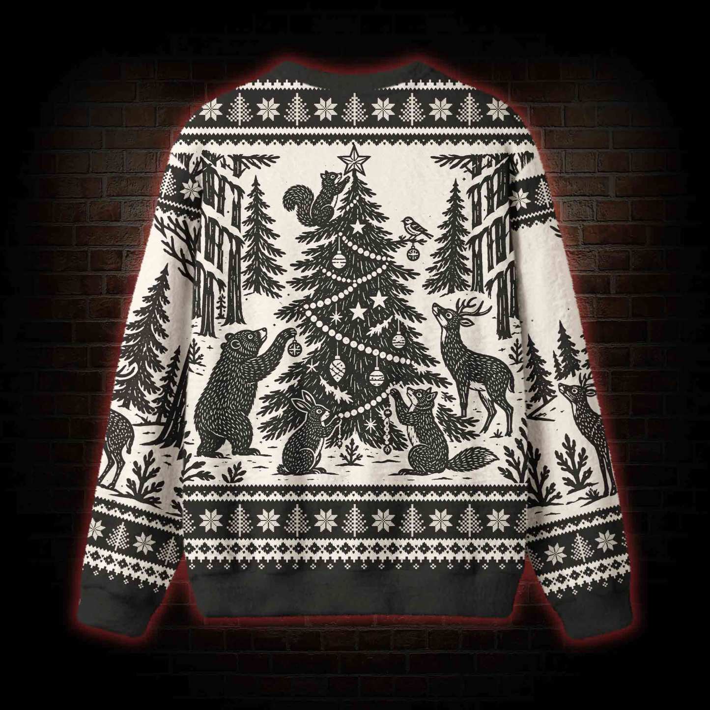 Woodland Christmas Ugly Sweatshirts