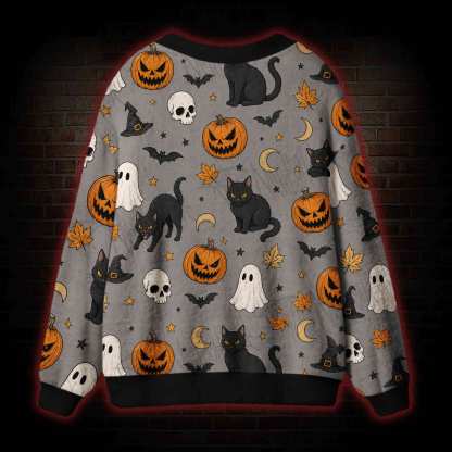 Halloween Carnival Cardigan Sweater