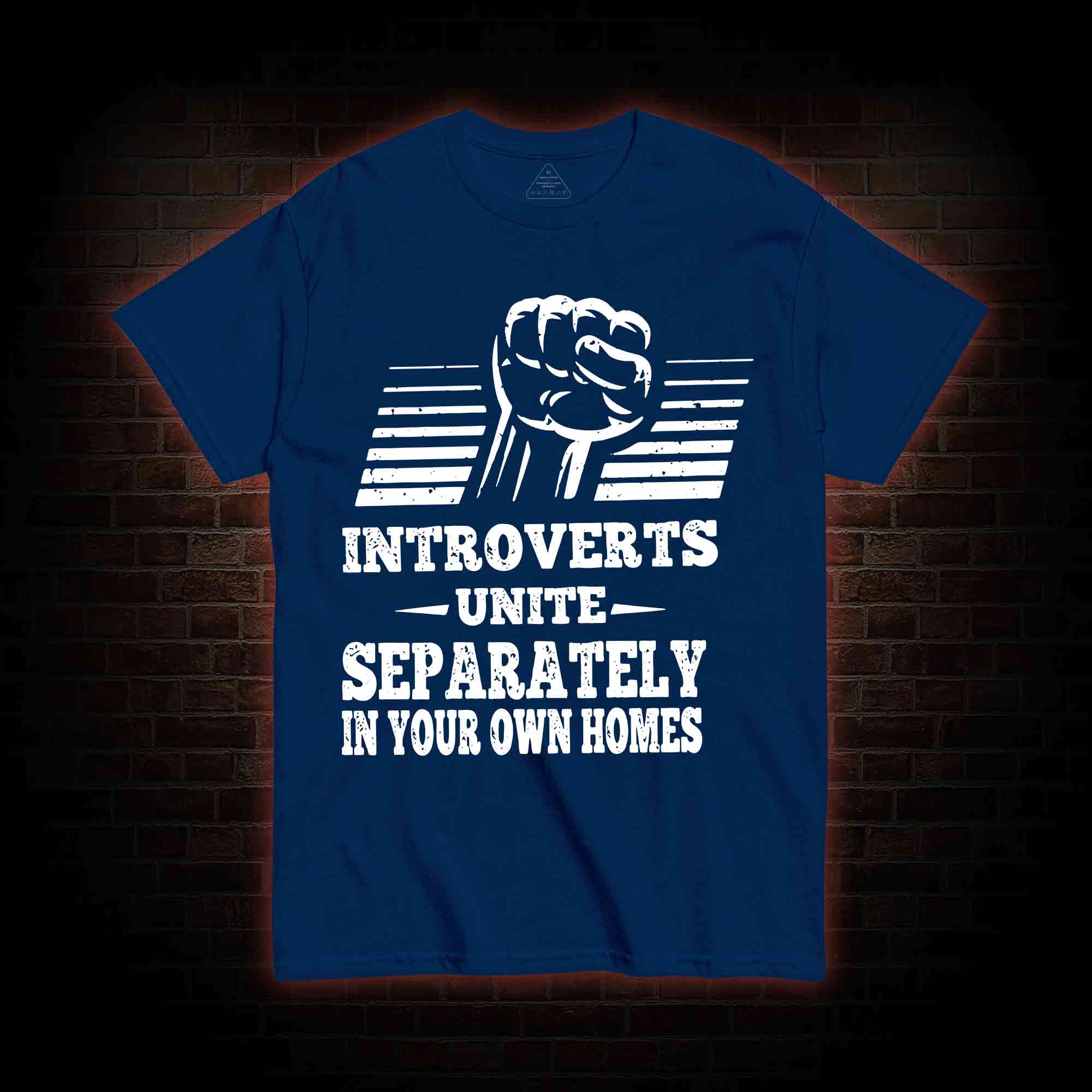 Introverts Unite Separately In Your Own Homes T-shirt