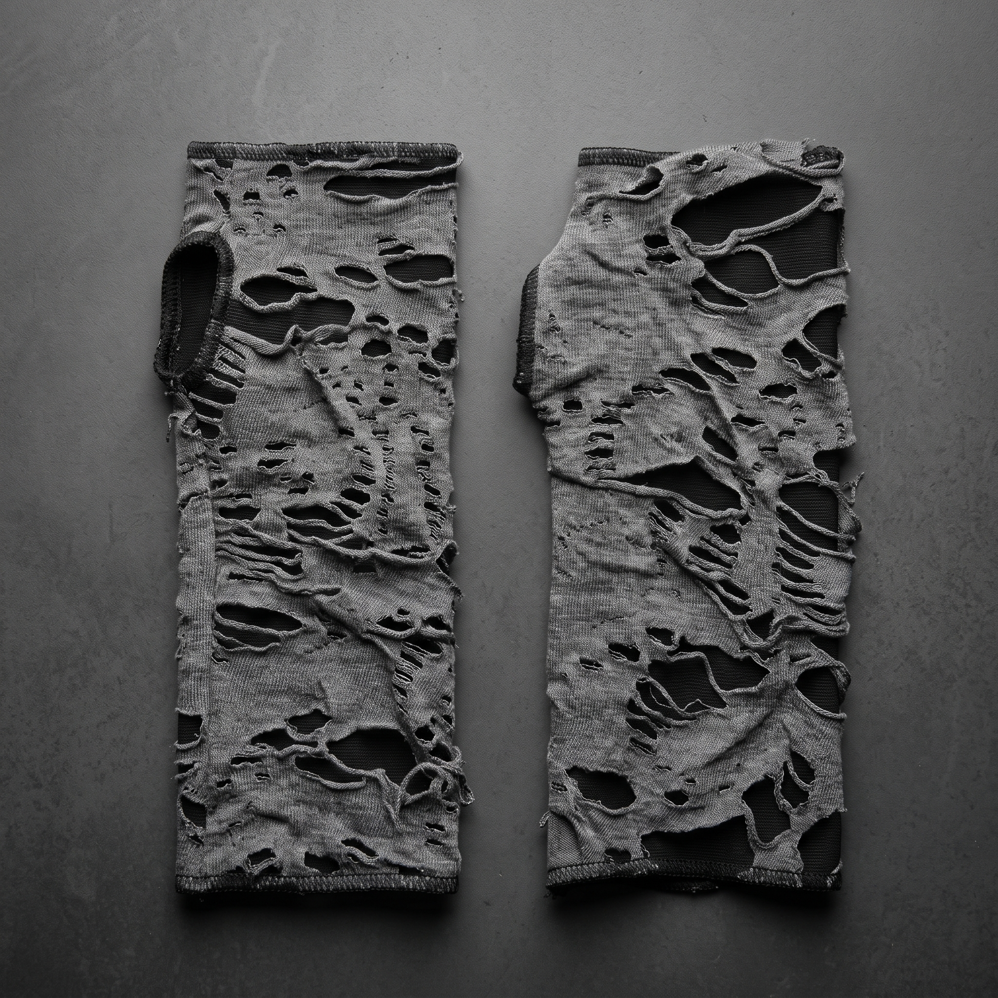 Distressed Dark Gloves