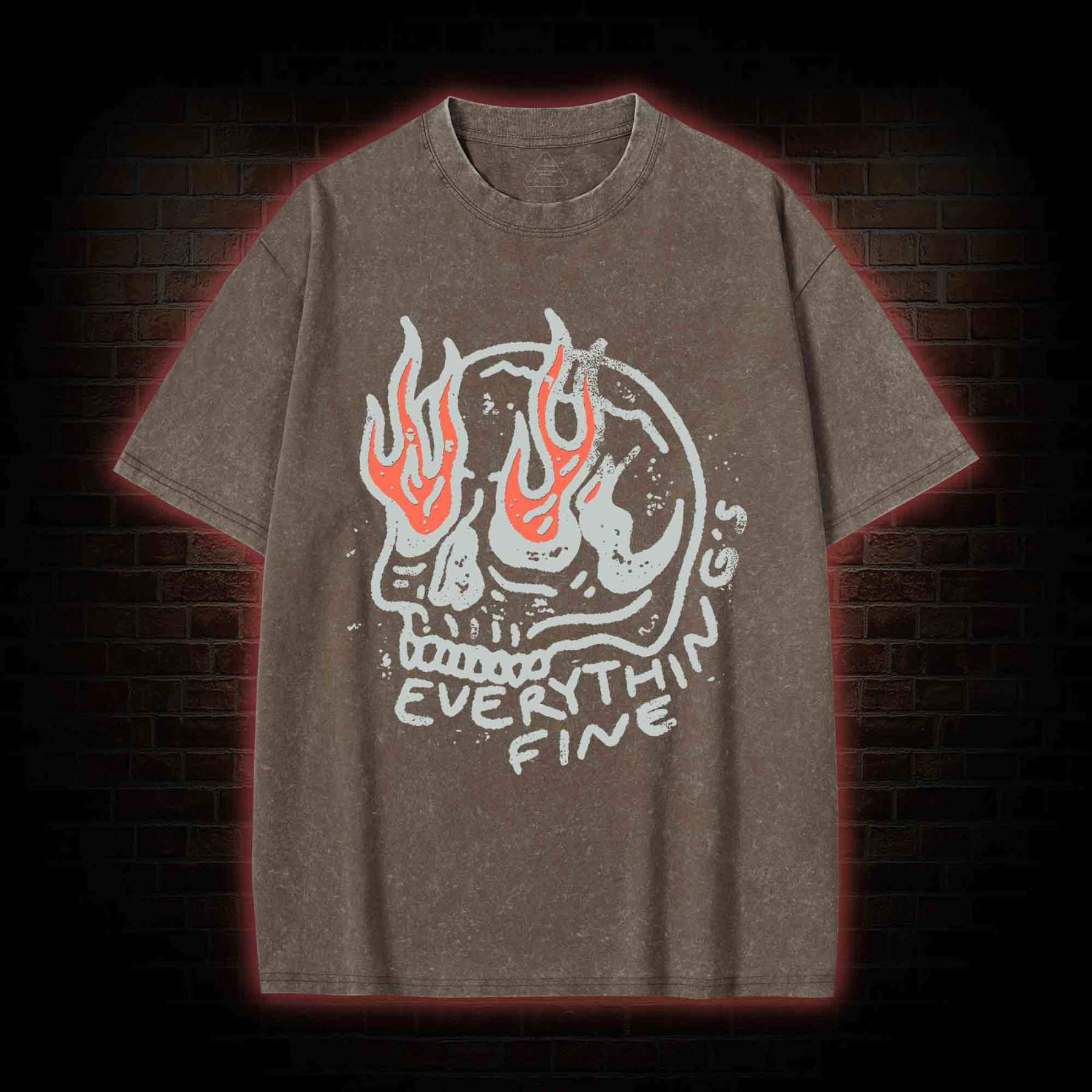 Everything Is Fine Washed T-shirt
