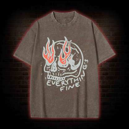 Everything Is Fine Washed T-shirt
