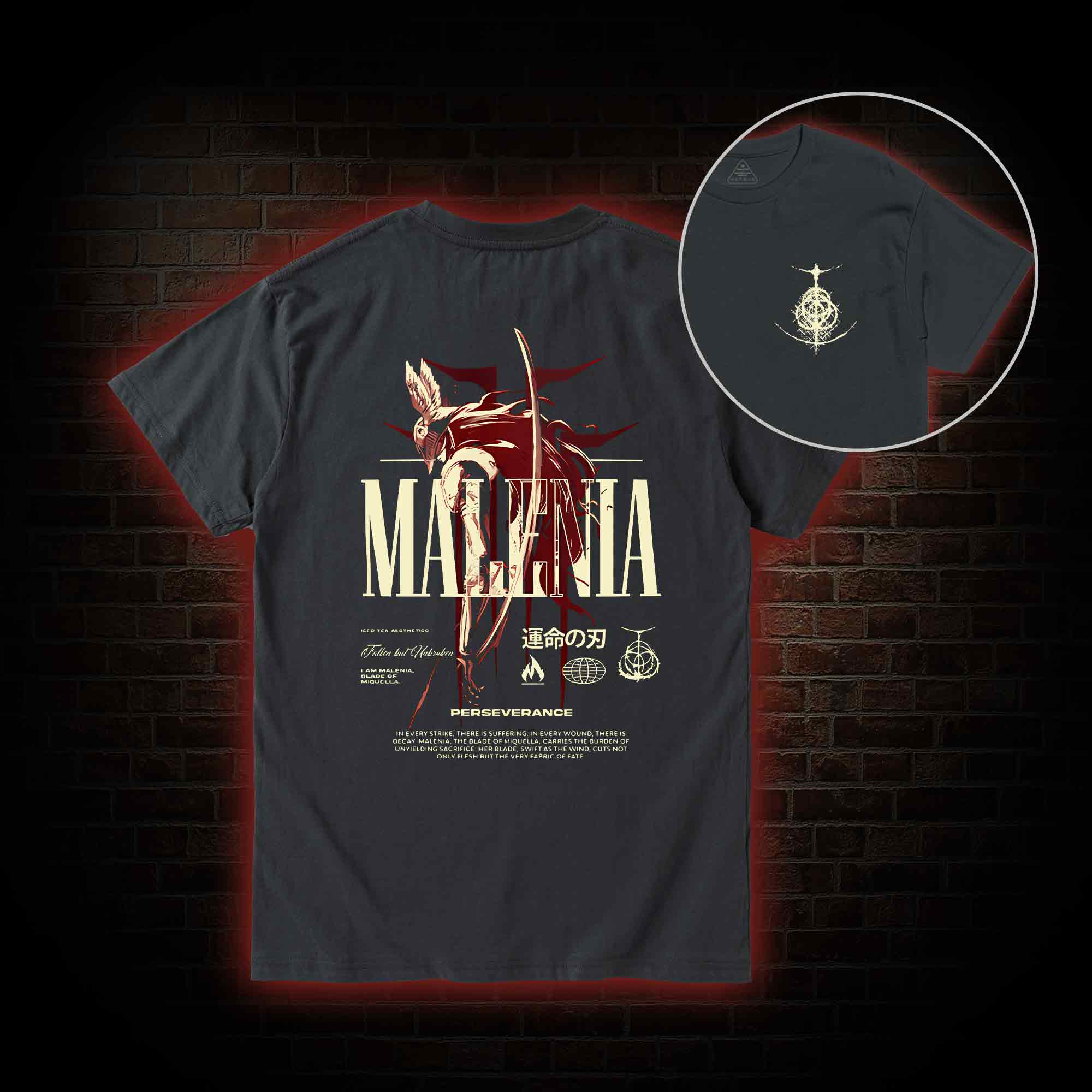 Cursed Goddess Back Print T-Shirt