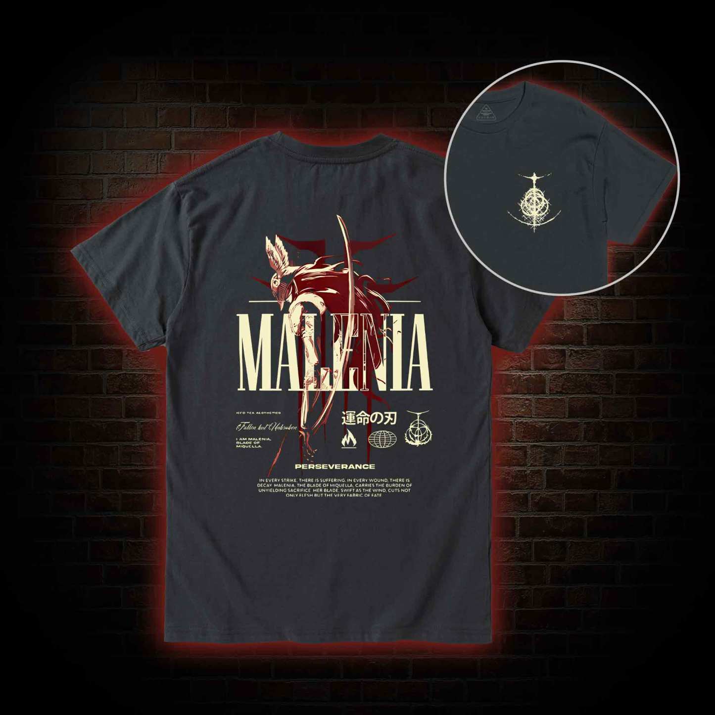 Cursed Goddess Back Print T-Shirt