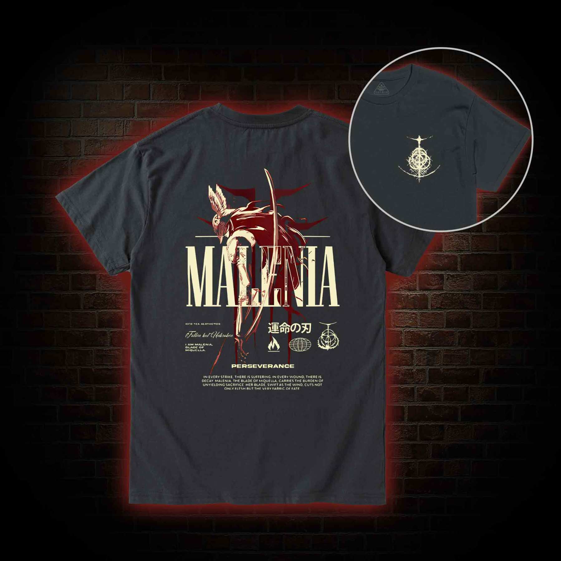 Cursed Goddess Back Print T-Shirt