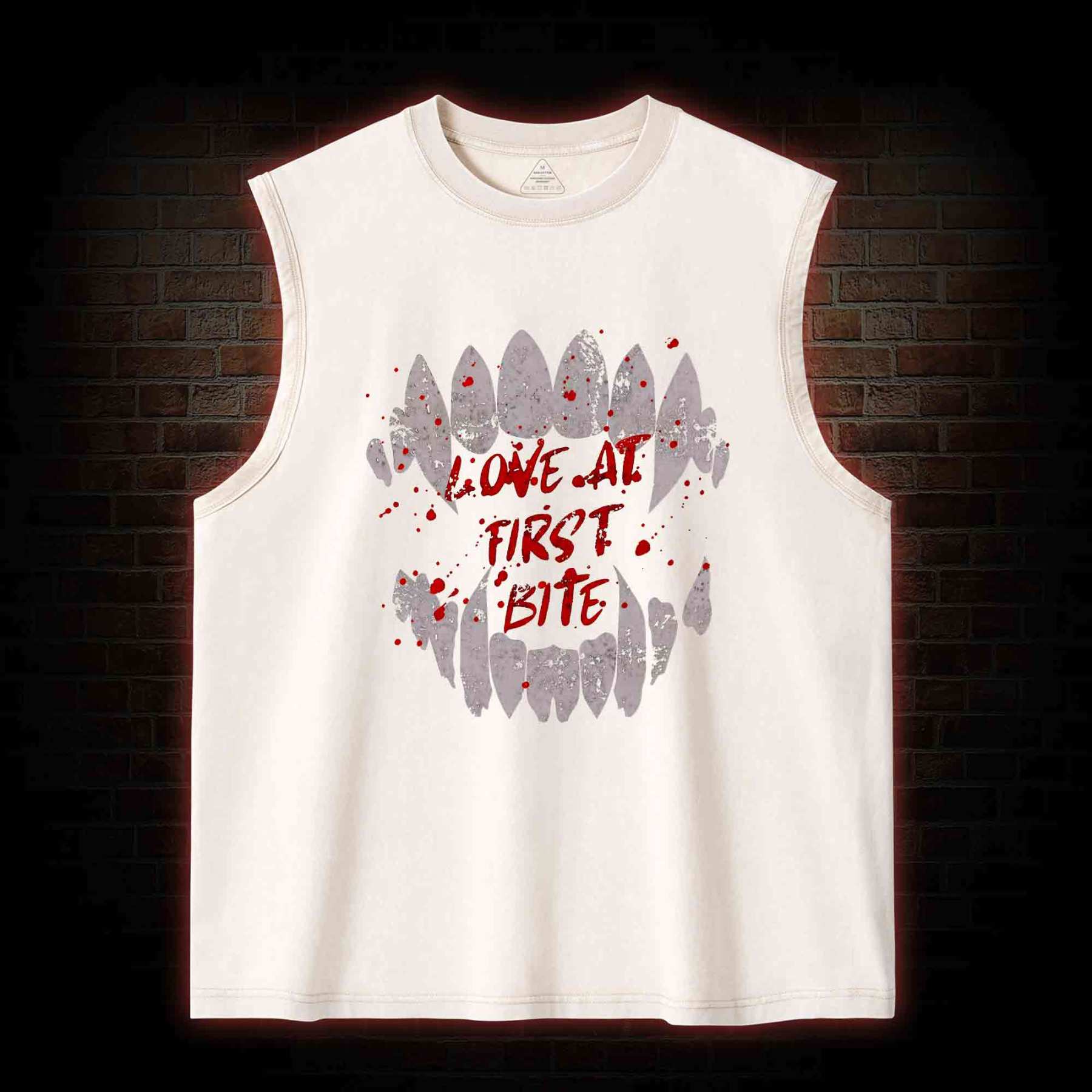 Love at First Bite Washed Tank Top