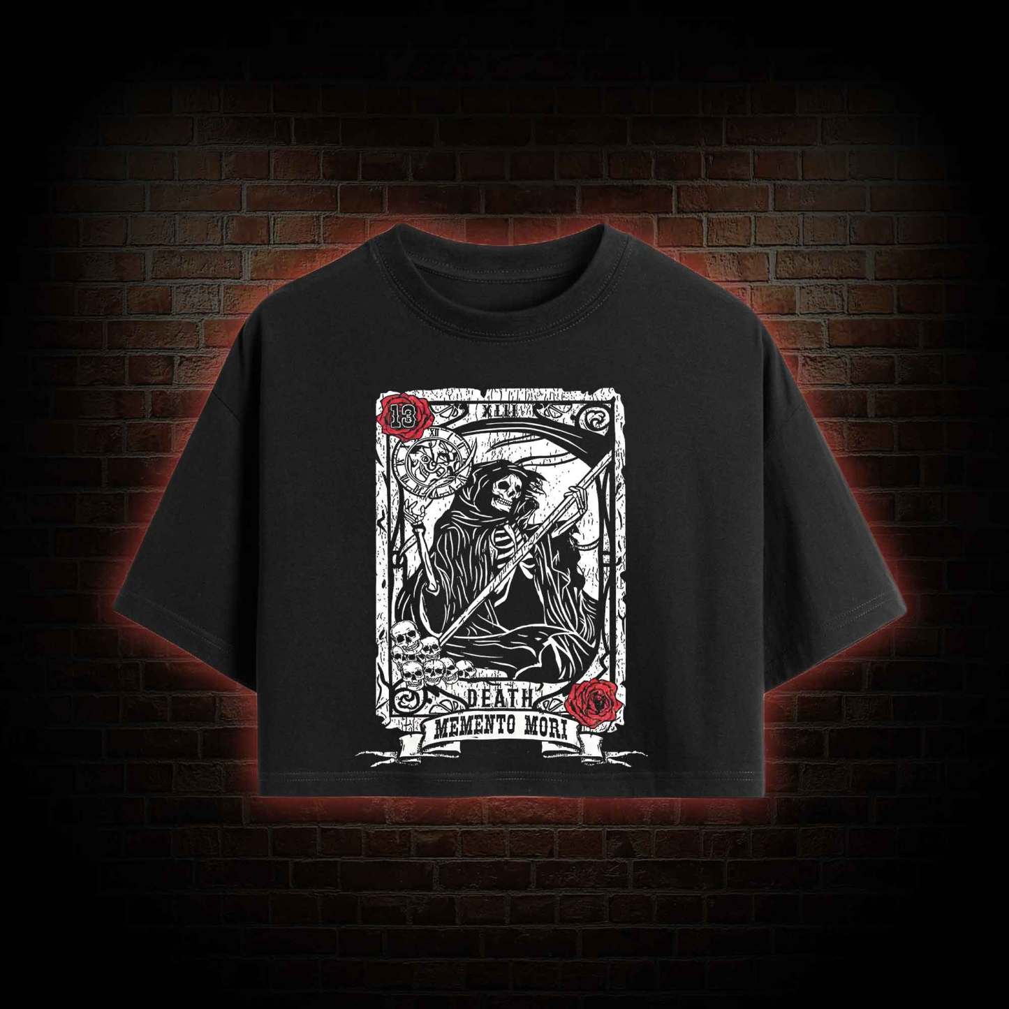 Memento Mori Crop Top