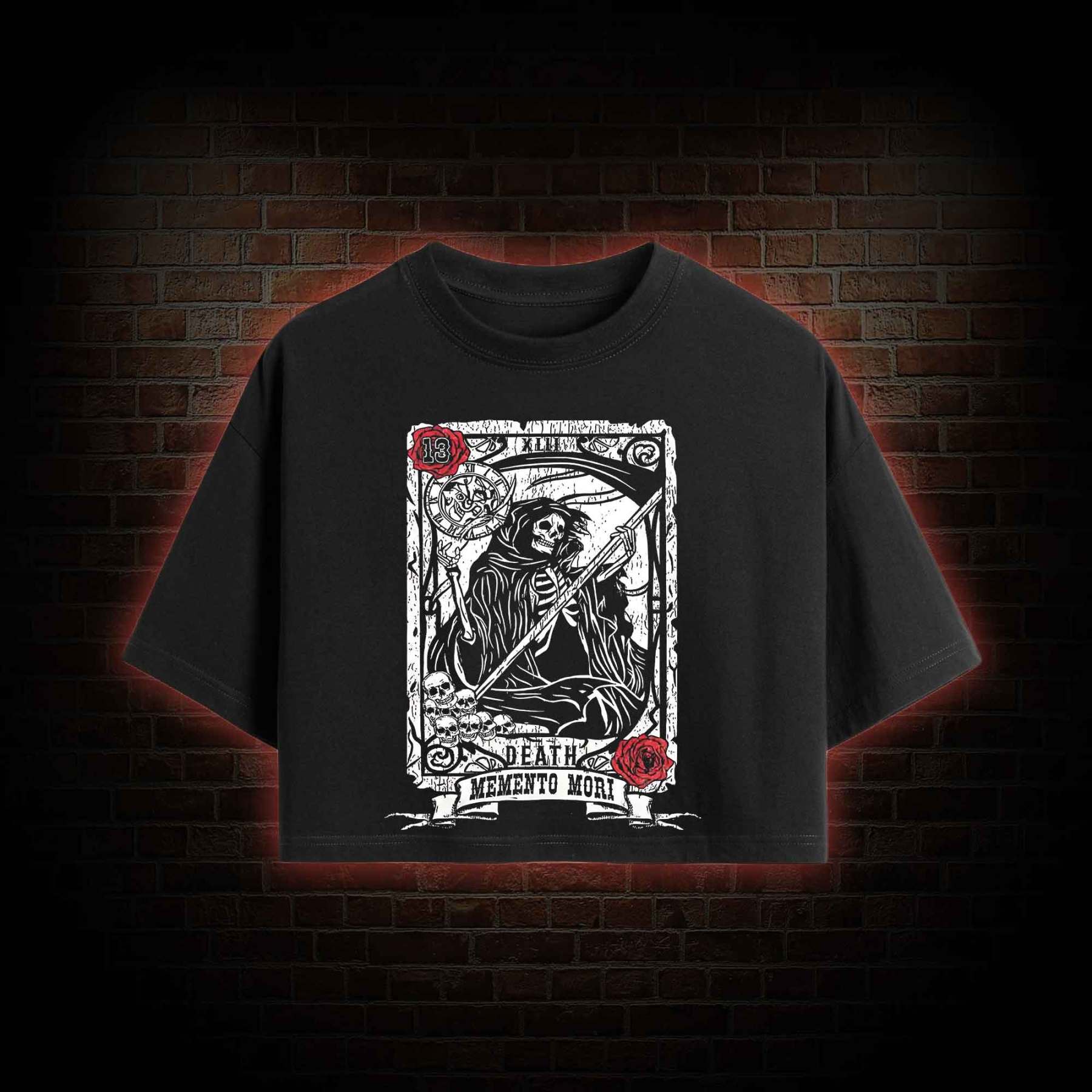 Memento Mori Crop Top