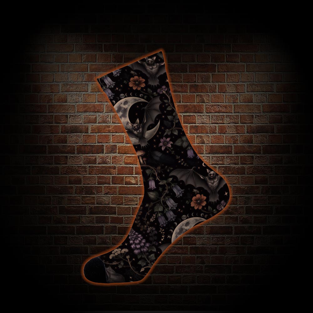 Whimsigoth Celestial Bat Socks