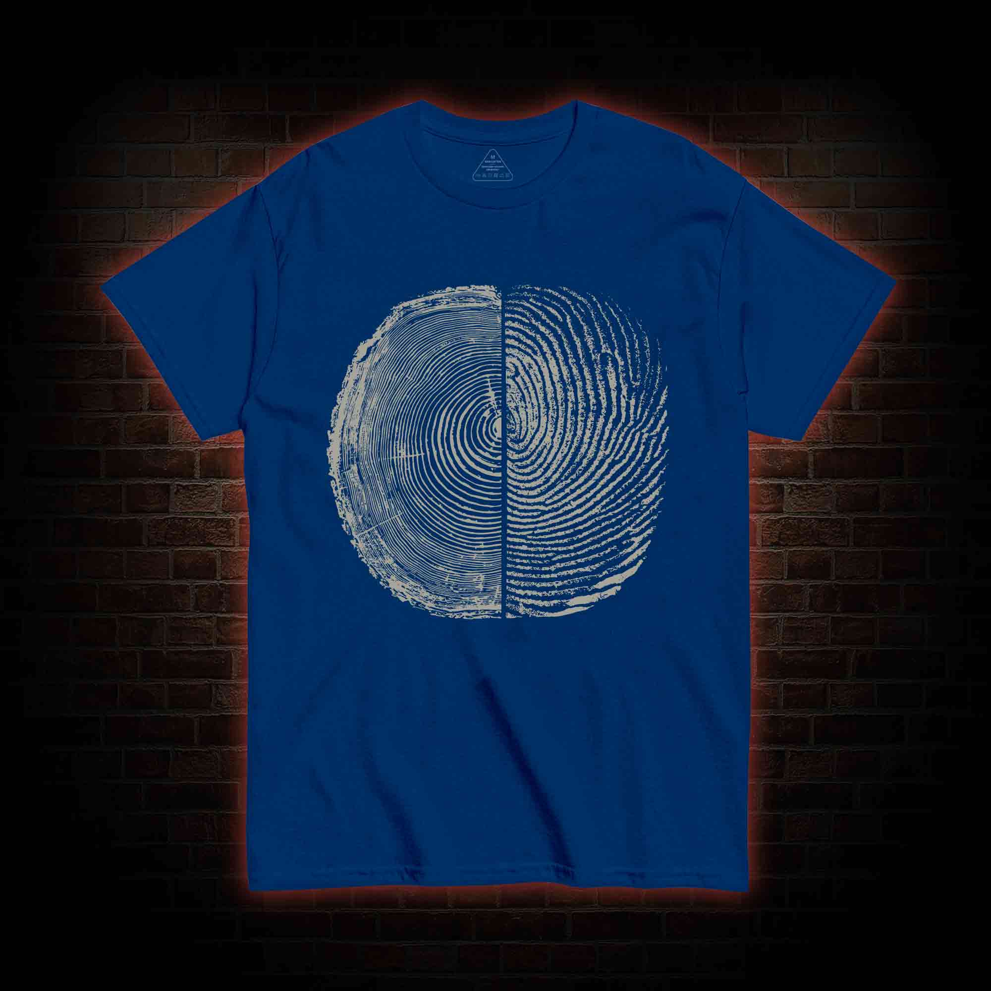 Tree Rings And Fingerprint T-shirt