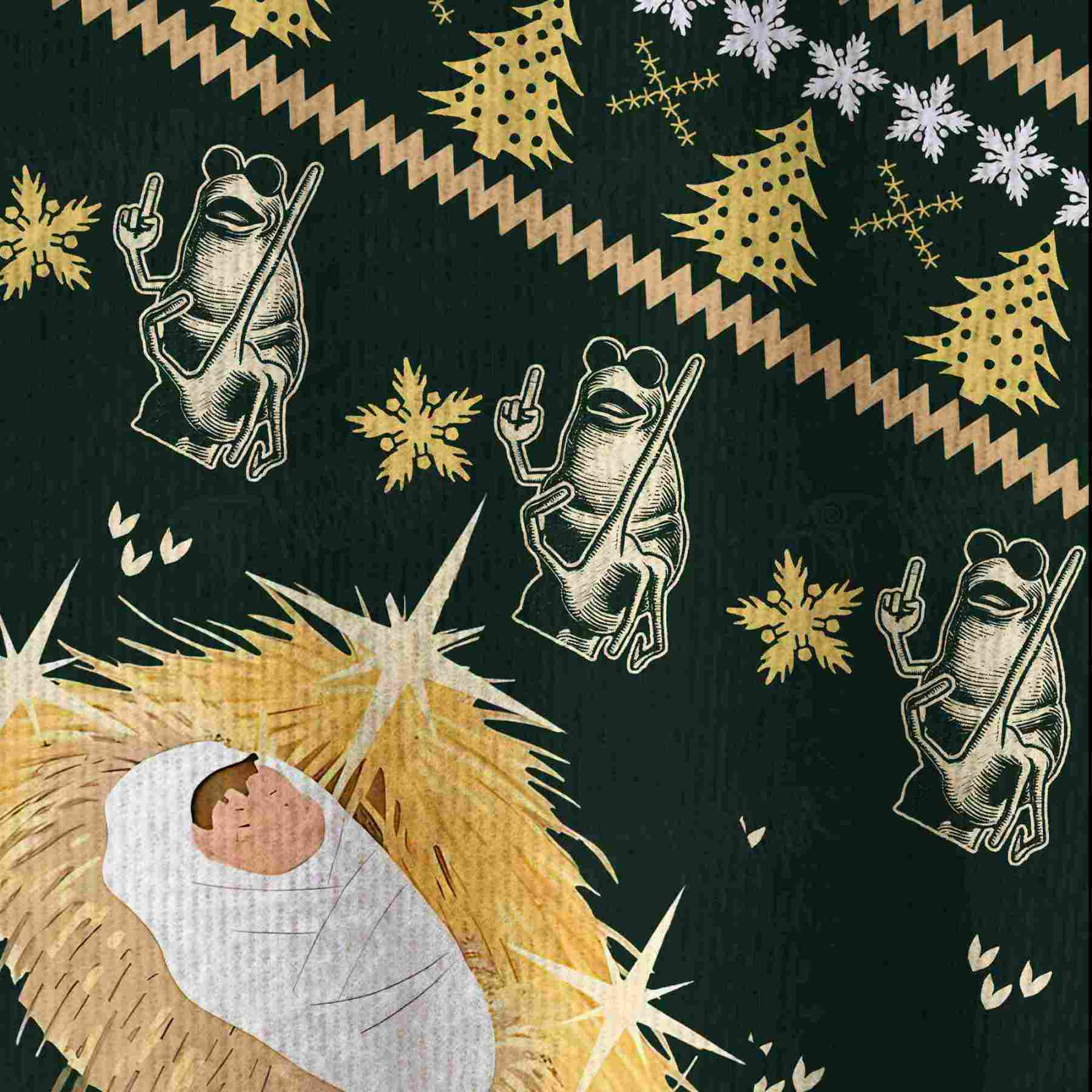 O Holy Night Skeleton Ugly Sweatshirts
