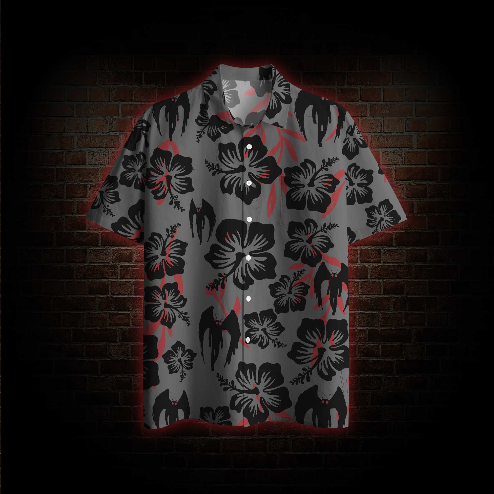 Mothman Hawaiian Shirt