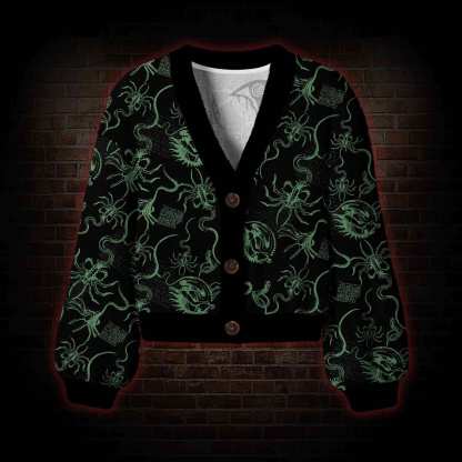 Alien Delivery Guy Women's Cardigan Sweater