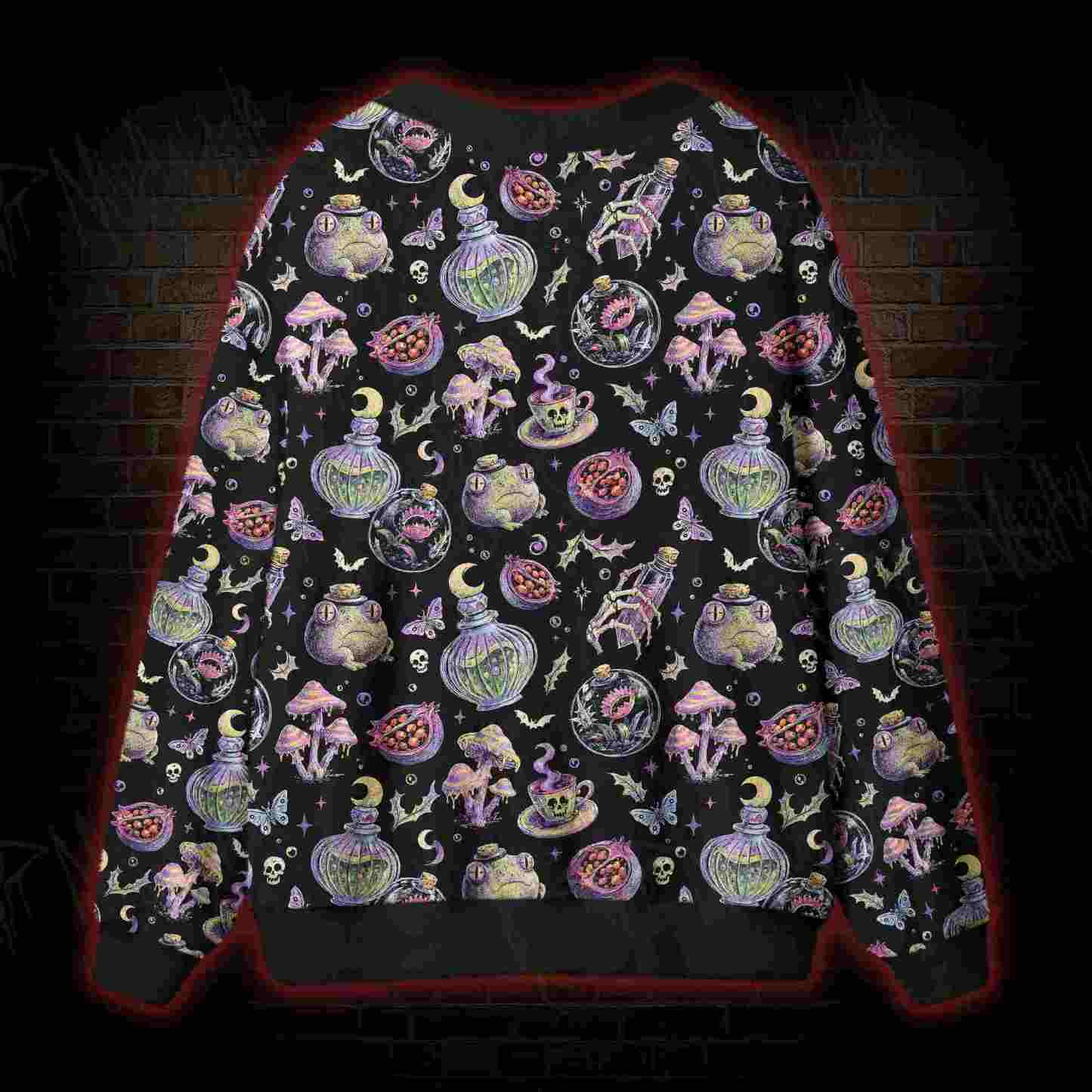 Midnight Potion Cabinet Cardigan Sweater