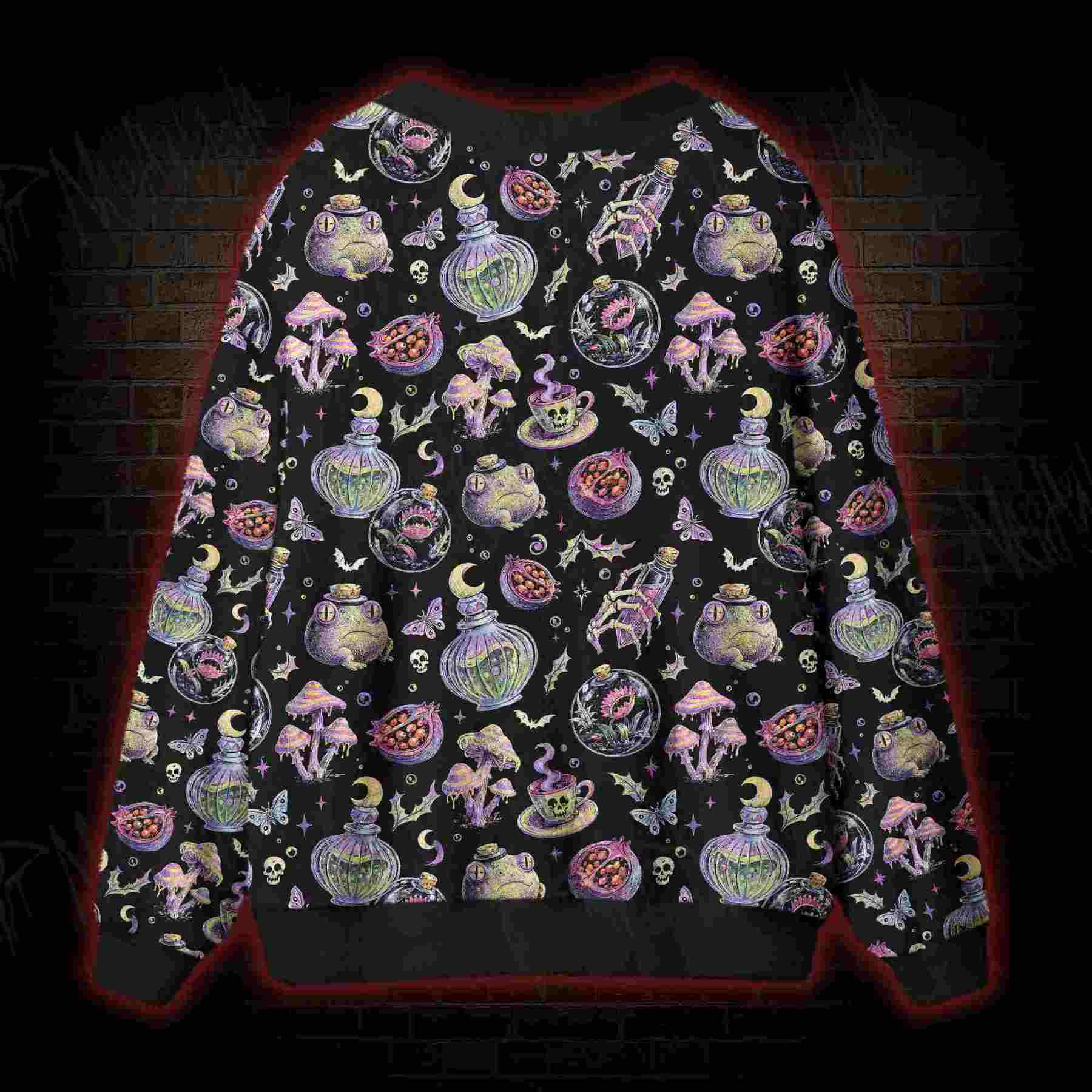 Midnight Potion Cabinet Cardigan Sweater