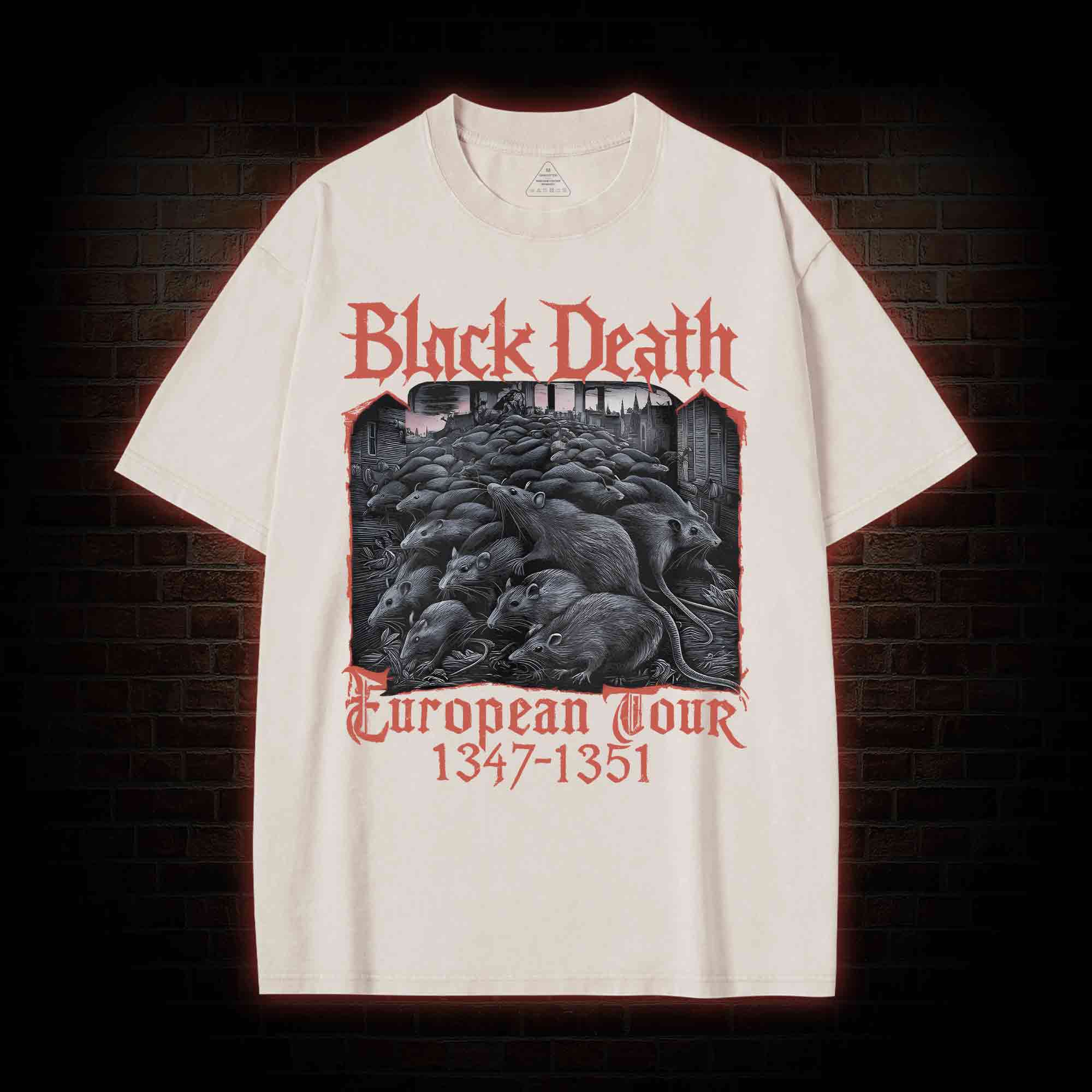 Vintage Black Death European Tour Washed T-shirt
