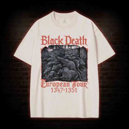 Vintage Black Death European Tour Washed T-shirt