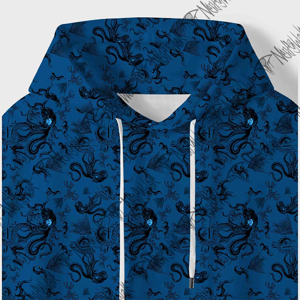 Deep Sea Monster All Over Print Scuba Hoodie