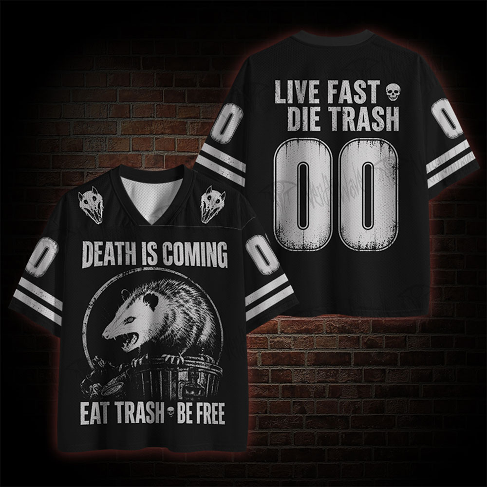 Death is Coming Eat Trash Mesh Jersey