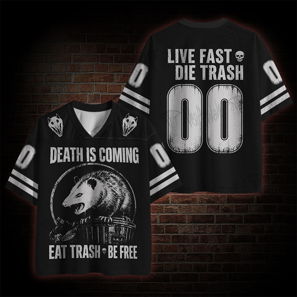 Death is Coming Eat Trash Mesh Jersey