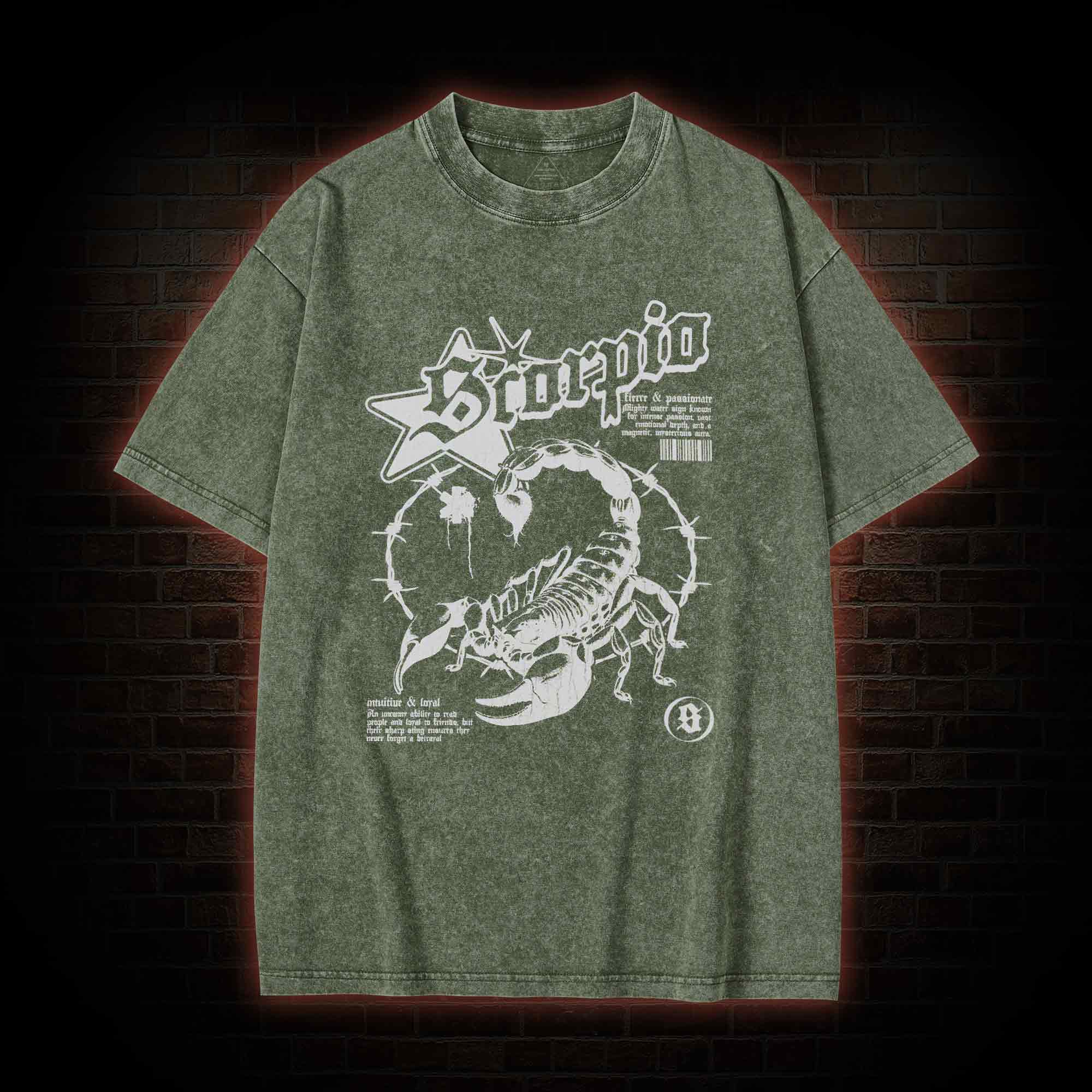 90s Horoscope Scorpio Washed T-shirt