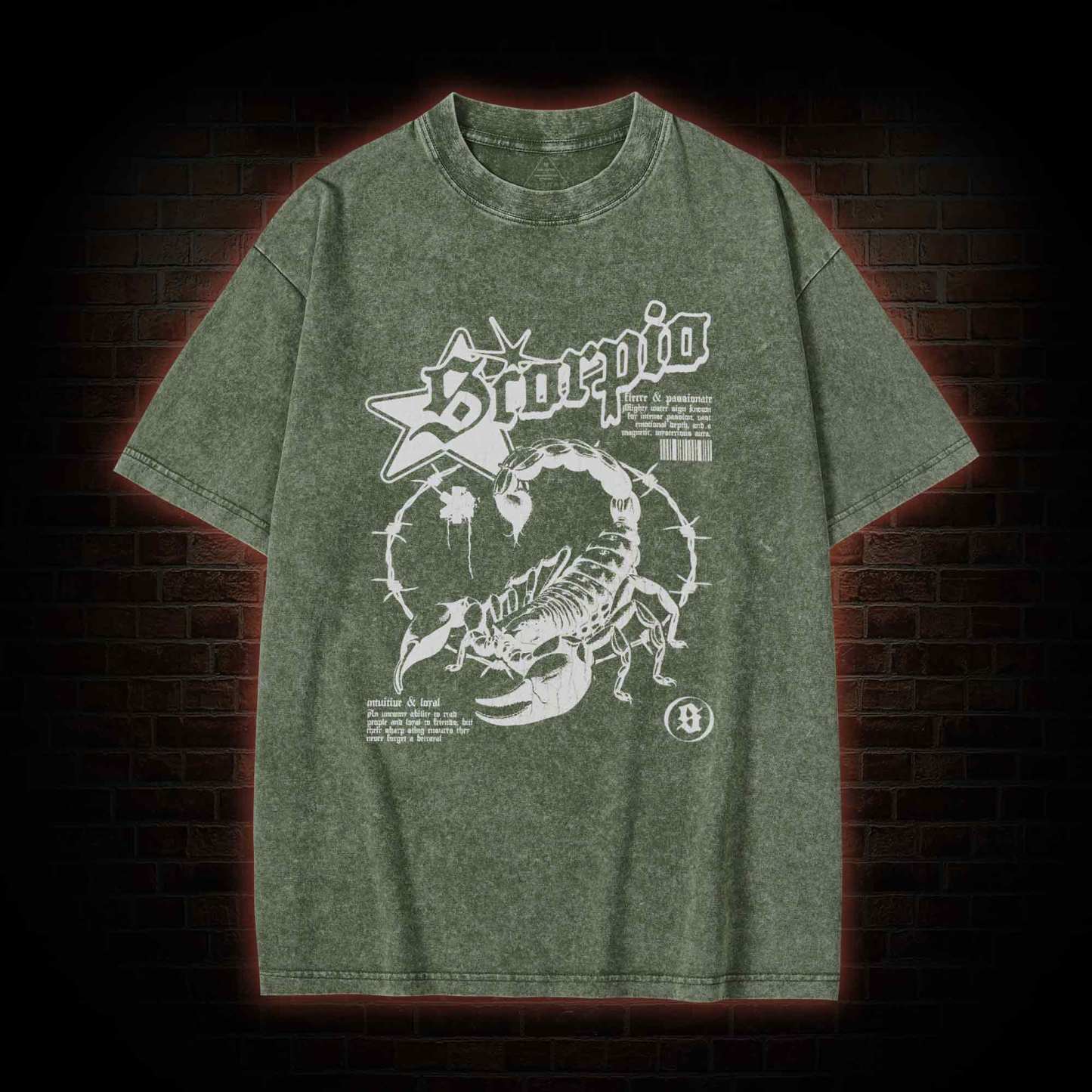 90s Horoscope Scorpio Washed T-shirt