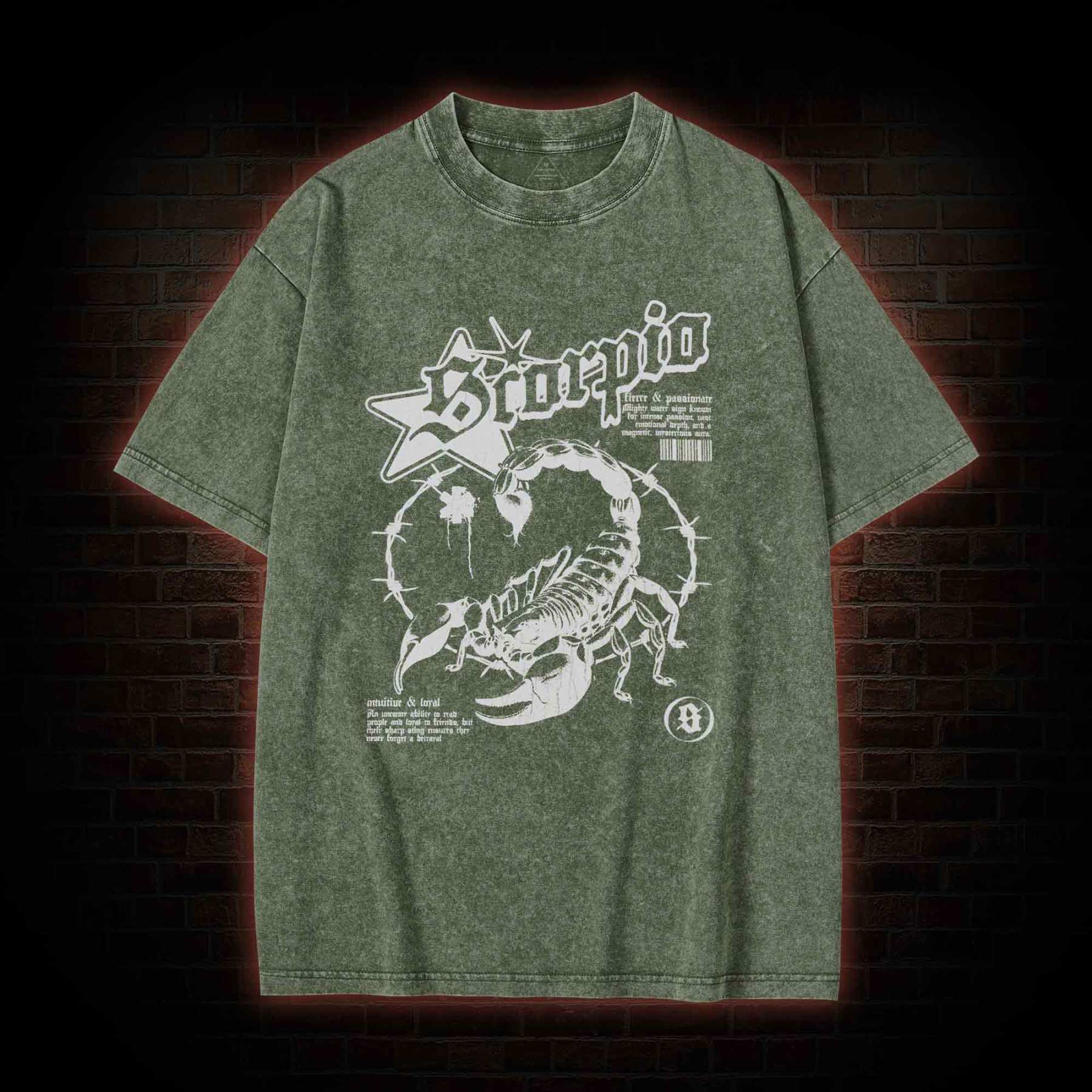 90s Horoscope Scorpio Washed T-shirt
