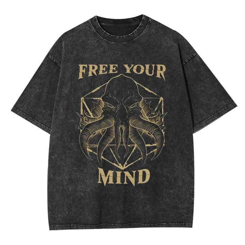 Free Your Mind Mind Flayer Washed T-shirt