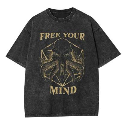 Free Your Mind Mind Flayer Washed T-shirt