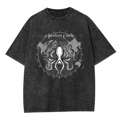 Octopus Perfect Circular Washed T-shirt