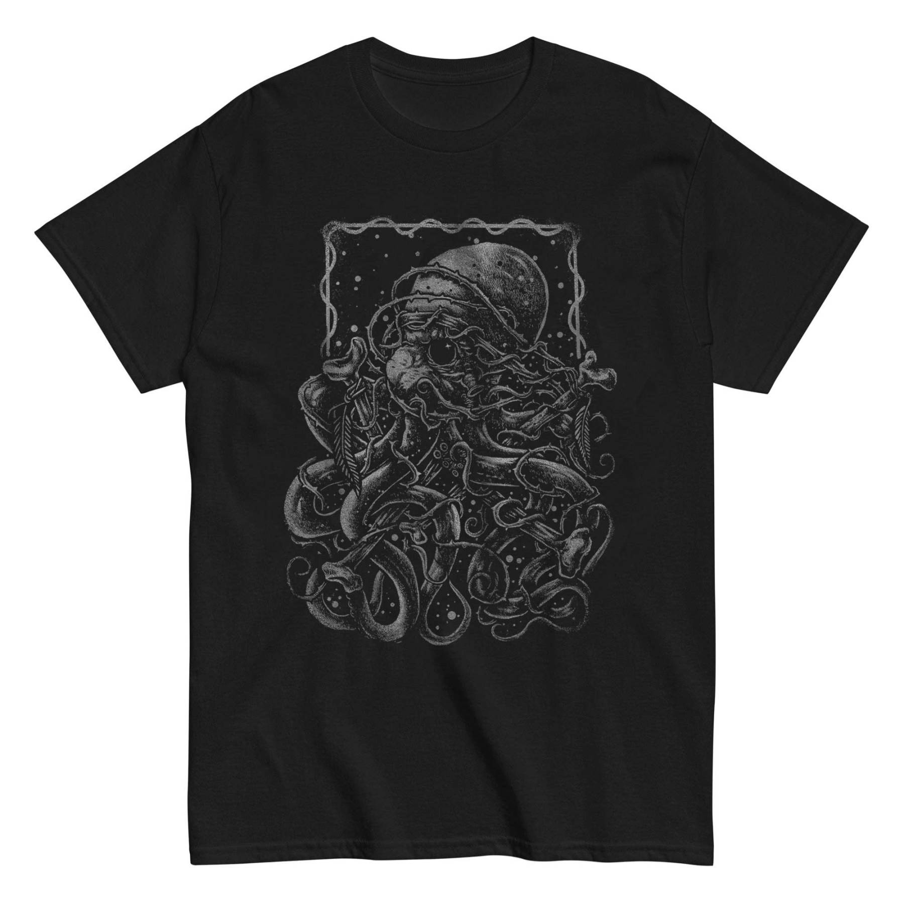 Grunge Octopus Cthulhu T-Shirt 